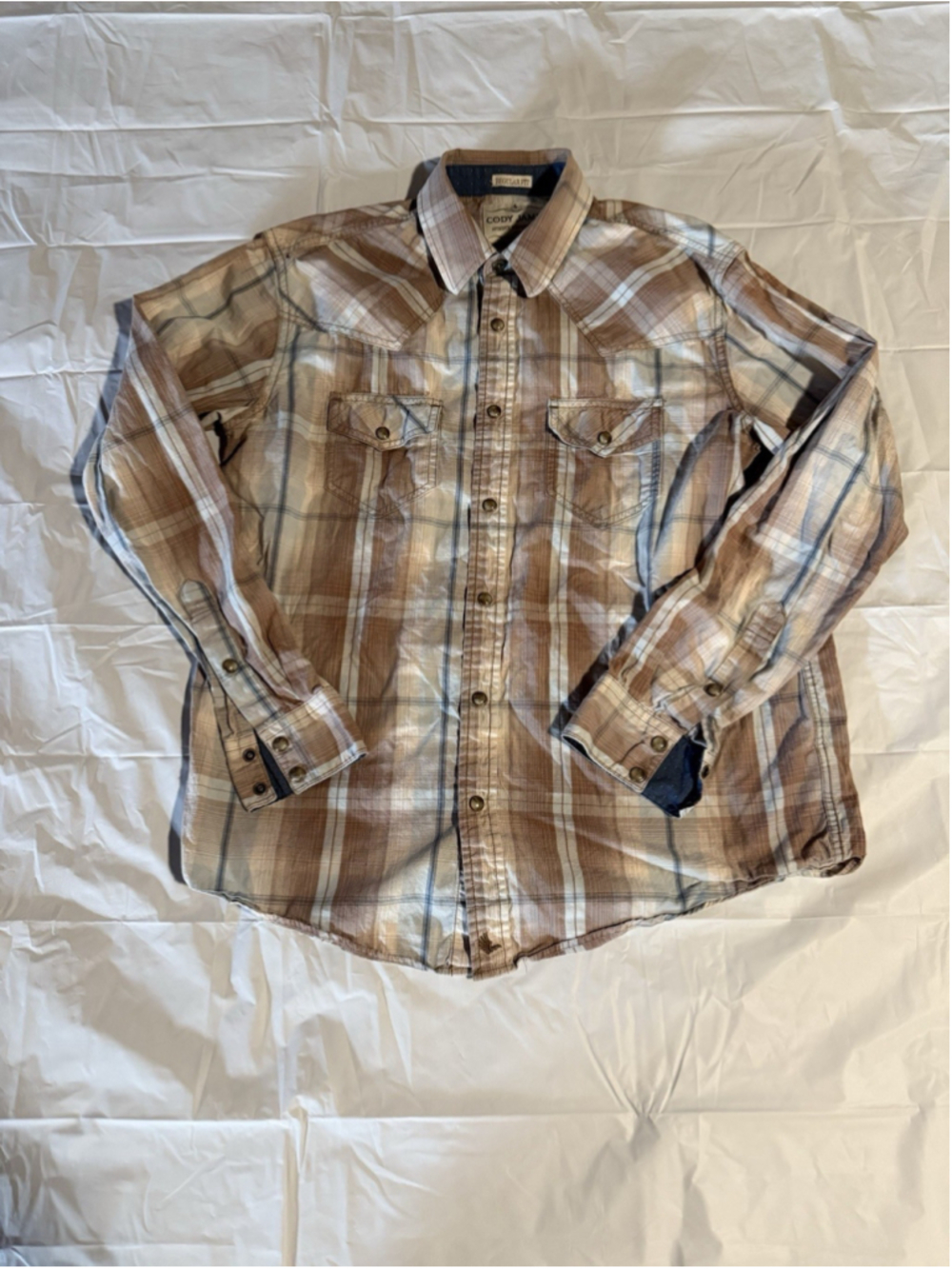 Cody James Mens Western Cowboy Shirt With Pearl Snap Closure Size S
